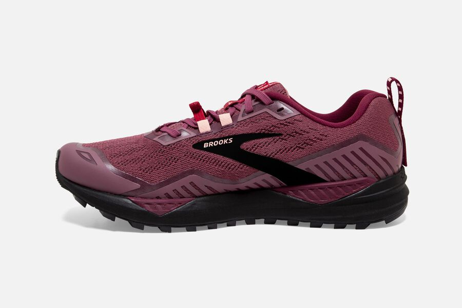 Brooks Israel Cascadia 15 Trail Running Shoes Womens - Burgundy - WLB-068172